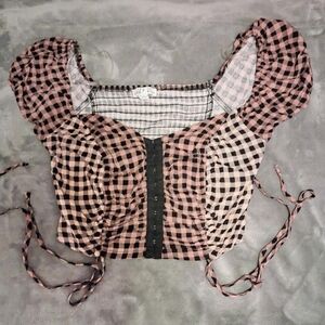 Checkered/Plaid Crop Top